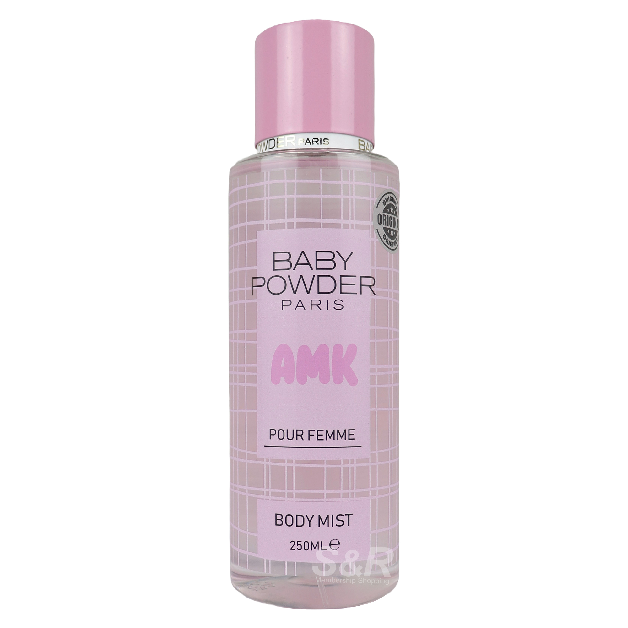 Baby Powder Paris Amk Body Mist Pink 250mL Baby Powder Paris Amk Body Mist Pink 250mL